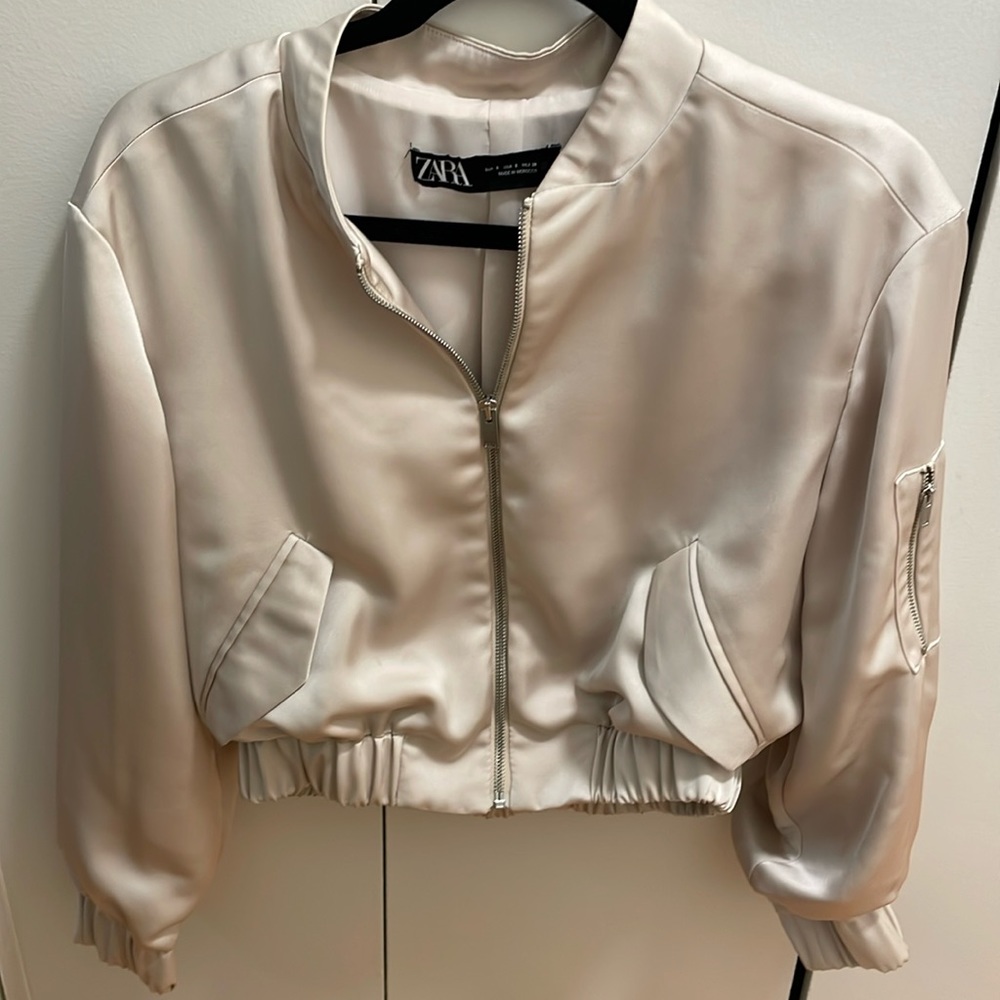 Zara Satin Bomber